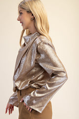**SALE** HIGH-NECK LONG SLEEVE SHIRT