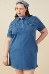 #14 SALE Denim Shirt Dress