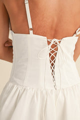 MINI WHITE BUBBLE ROMPER