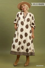 Printed Midi Dress