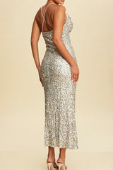 **SALE** SEQUINS MIDI DRESS