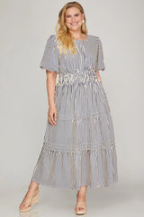#11 Stripes Maxi Dress