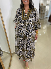 Printed Midi Dress