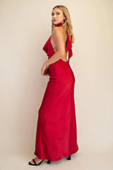 **SALE** HALTER BACKOFF DRESS