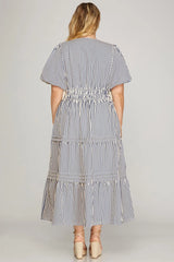 #11 Stripes Maxi Dress