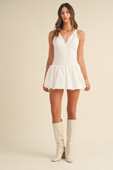 MINI WHITE BUBBLE ROMPER