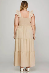 #3 Light Taupe Maxi Dress