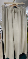 #23 Cream Dots Detail Palazzo Pants