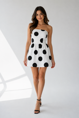 POLKA DOTS MINI DRESS