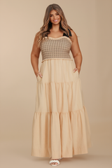 #1 Satin Tie Detail Midi Dress