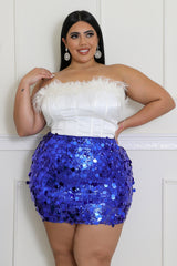 Sequins Mini Skirt