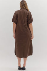 #4 SALE Solid Color Midi Dress