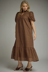 Eyelet Midi Dress