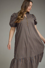 Stripe Midi Dress