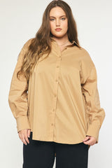 #12 SALE Oversized Button Down Top