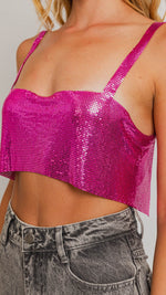 Load image into Gallery viewer, **SALE** SEQUINS CROP TOP
