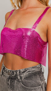 **SALE** SEQUINS CROP TOP