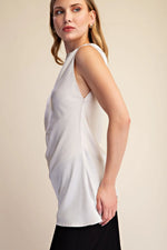 Load image into Gallery viewer, NECK ASYMMETRIC DRAPE TOP
