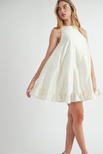 Load image into Gallery viewer, **SALE** TAFFETA RUFFLE MINI DRESS
