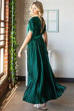 Load image into Gallery viewer, Pleated Satin Dress
