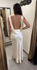 Load image into Gallery viewer, Ivory Satin Long Dress
