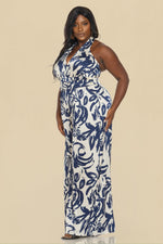 Load image into Gallery viewer, PRINTED HALTER JUMPSUIT
