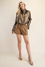 Load image into Gallery viewer, HIGH-NECK LONG SLEEVE SHIRT
