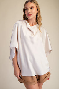 Satin Oversized Top