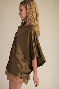 Satin Oversized Top