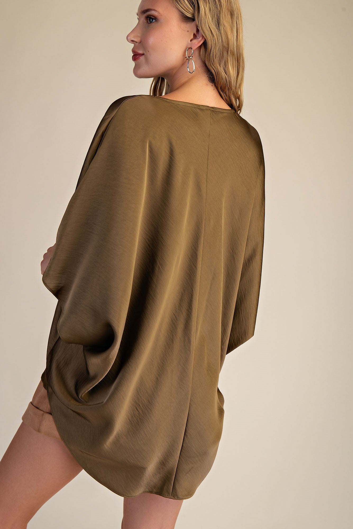 Satin Oversized Top
