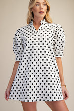 Load image into Gallery viewer, Polka Dots Mini Dress
