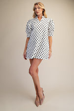 Load image into Gallery viewer, Polka Dots Mini Dress
