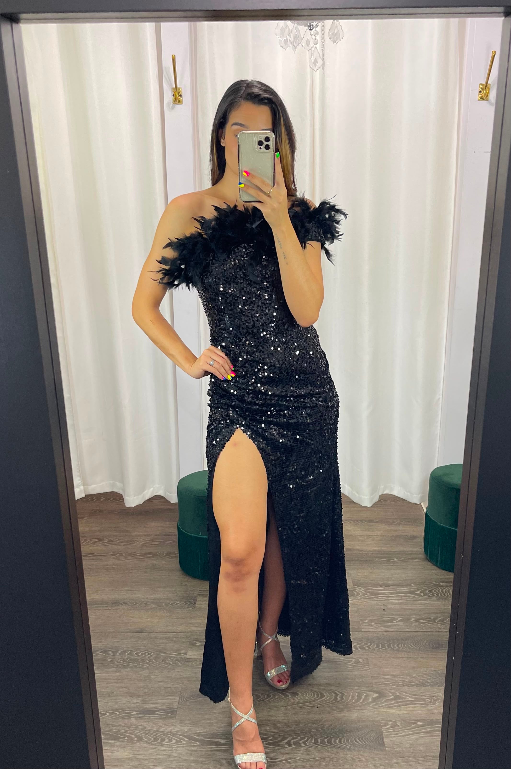 **SALE** ONE SHOULDER FORMAL DRESS