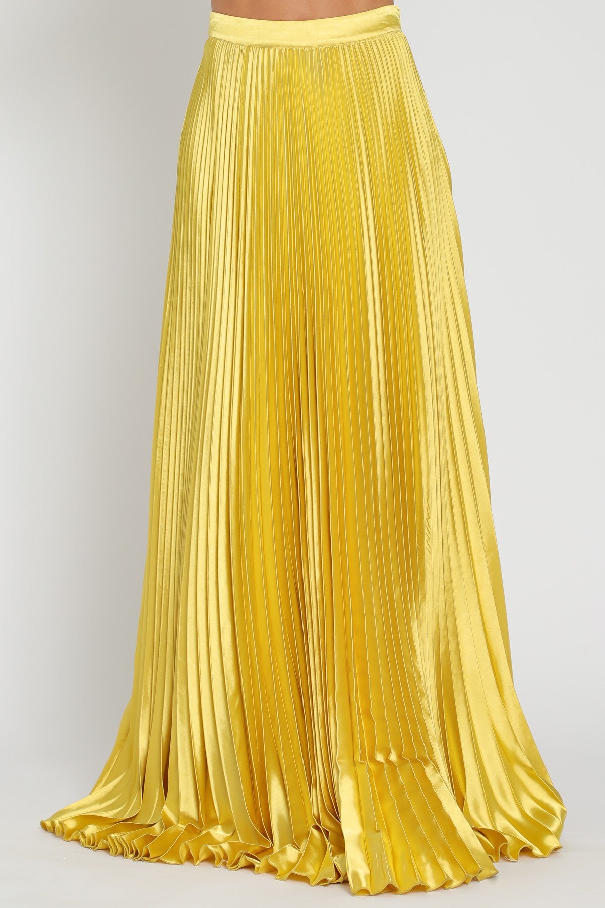 Pleated Gold Skirt