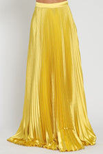 Load image into Gallery viewer, Pleated Gold Skirt
