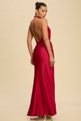 **SALE** HALTER BACKOFF DRESS