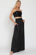 Load image into Gallery viewer, Sequins Top &amp; Palazzo Pants
