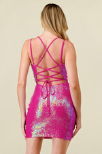 Load image into Gallery viewer, **SALE** SEQUINS MINI DRESS
