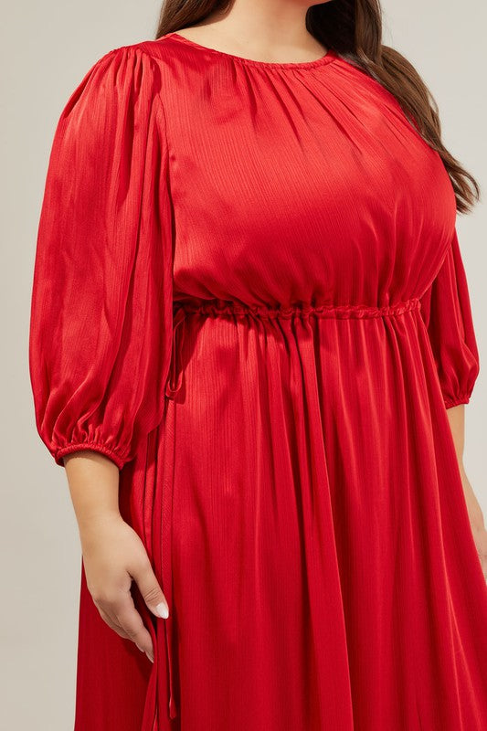 #10 SALE Red Midi Dress