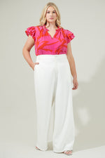 Load image into Gallery viewer, #SALE# Print Ruffle Sleeve Top
