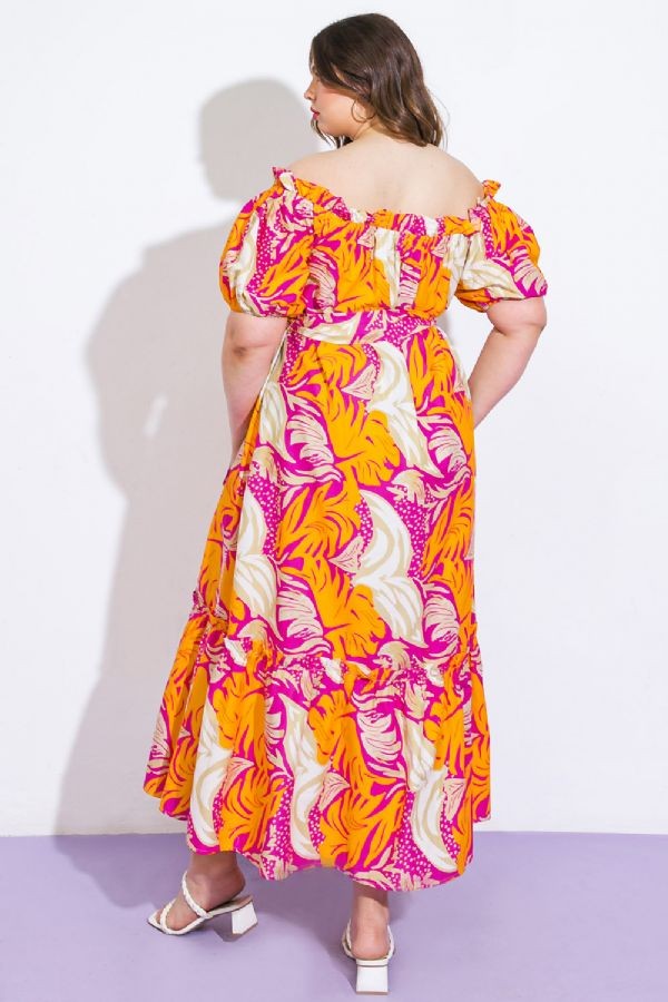 Printed Midi Dress