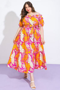 Printed Midi Dress