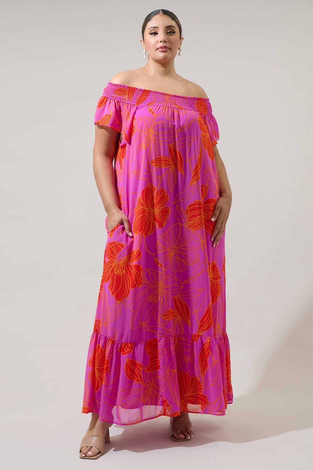 #9 SALE Printed Tunic Maxi Dress