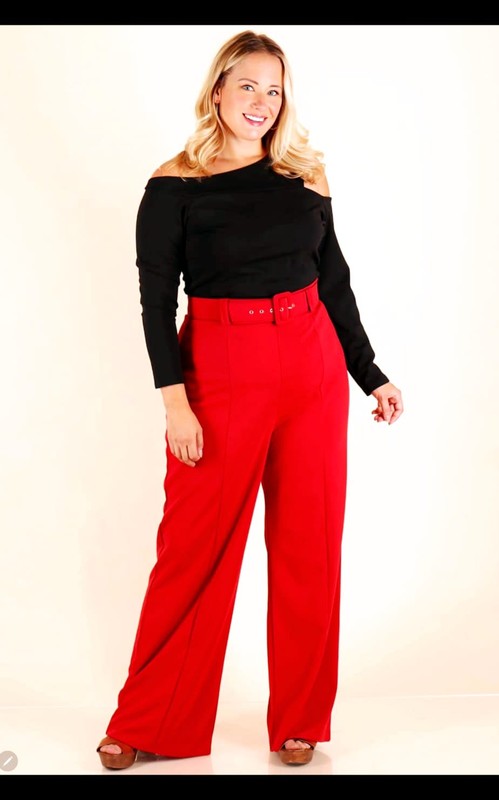 Wide Pants with Belt