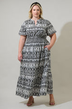Load image into Gallery viewer, #SALE # Black White Maxi Dress

