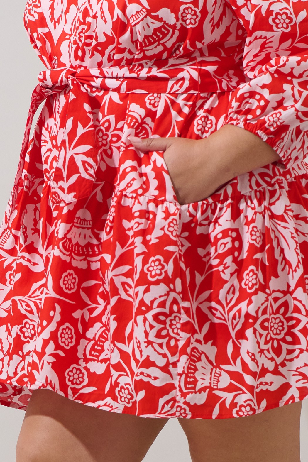 **SALE** Red Printed Dress
