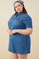 #14 SALE Denim Shirt Dress