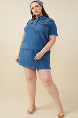#14 SALE Denim Shirt Dress