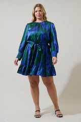 **SALE** Satin Printed Dress