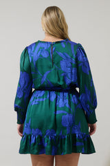**SALE** Satin Printed Dress